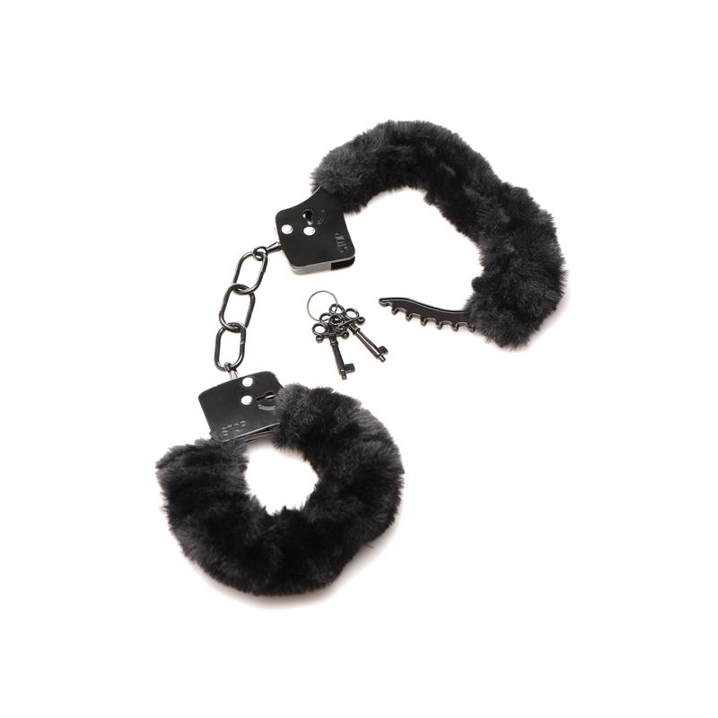 Furry Handcuffs Black