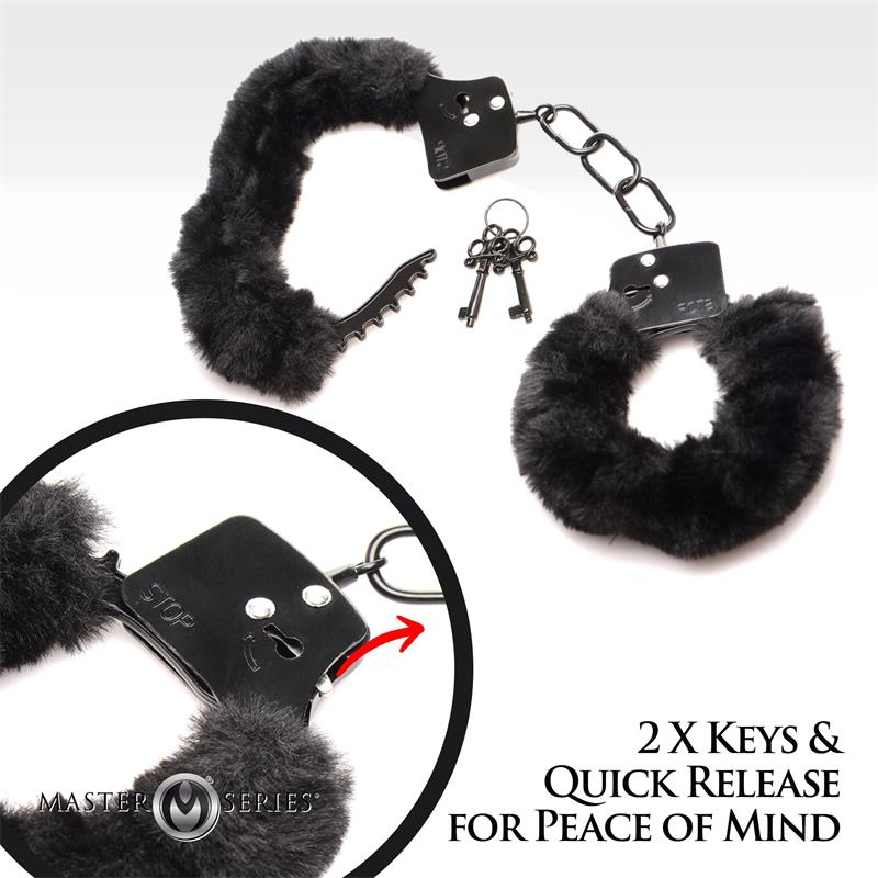 Furry Handcuffs Black