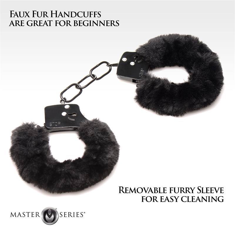 Furry Handcuffs Black