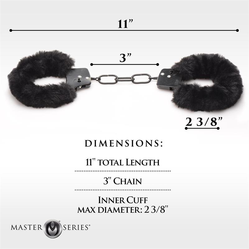 Furry Handcuffs Black