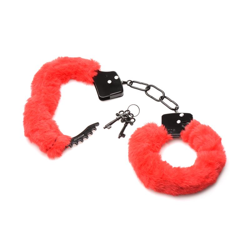Furry Handcuffs Red