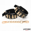 SLAVE Ankle cuff with Golden Chain