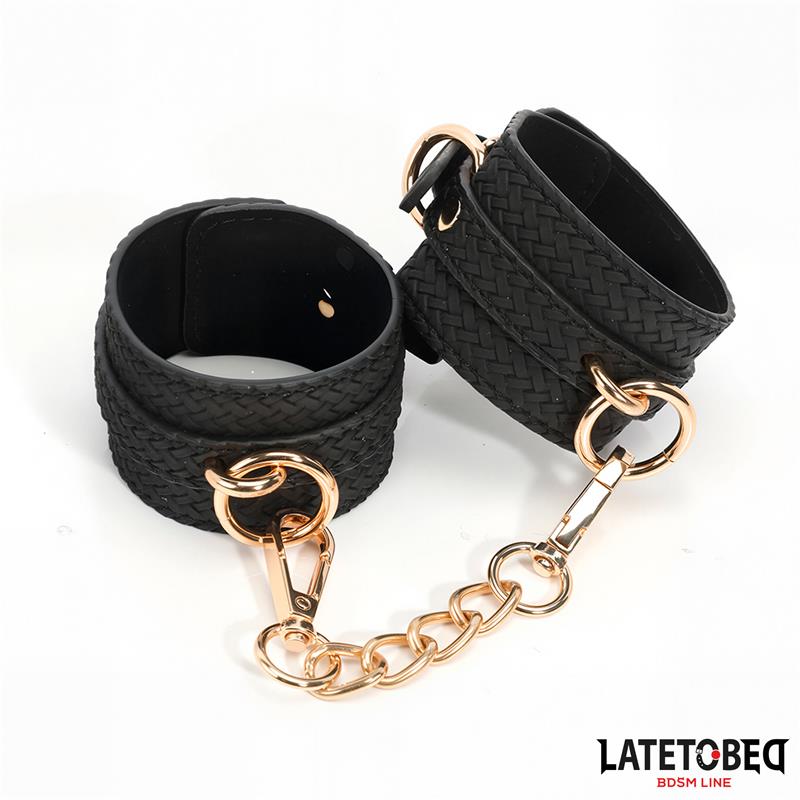 Weaving patterns wrist cuff Golden Chain