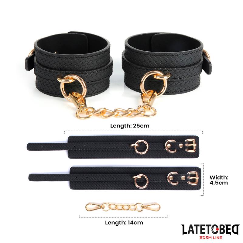 Weaving patterns ankle cuff Golden Chain