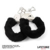 Furry Metal Cuff Black
