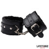 Furry Wrist Cuff Black
