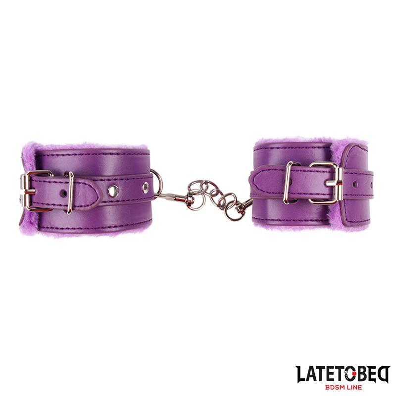 Furry Wrist Cuff Purple
