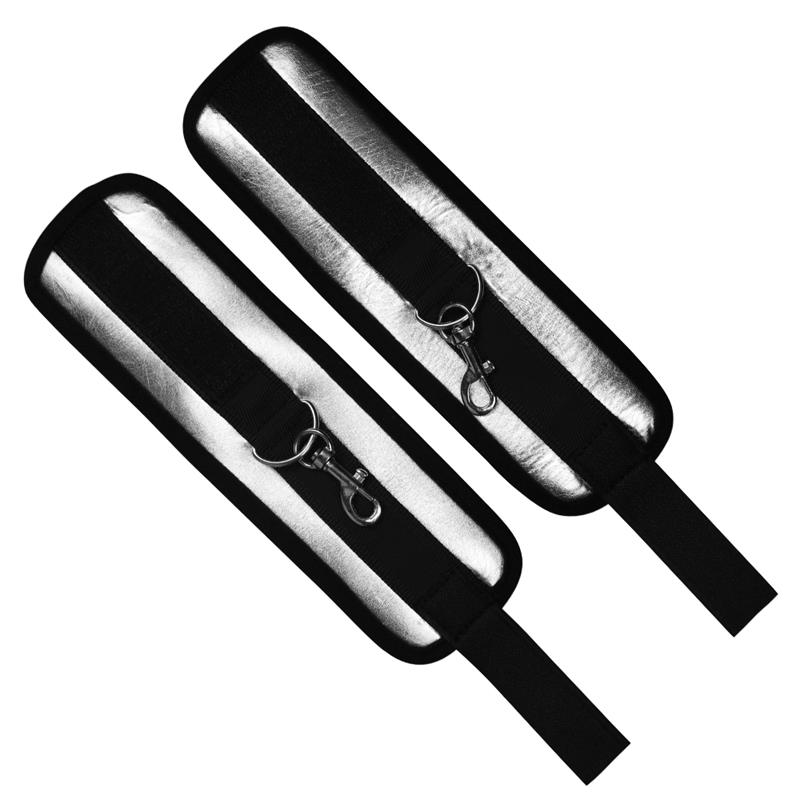 Velcro Handcuffs  Black and Silver