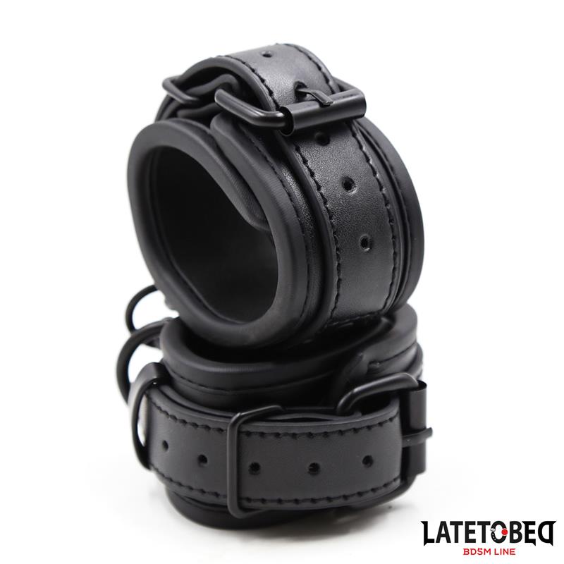 Handcuffs Adjustable Neoprene Black