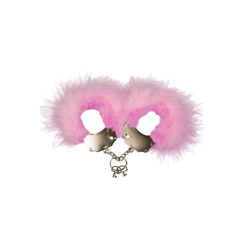 Cufs Metal and Feathers Pink