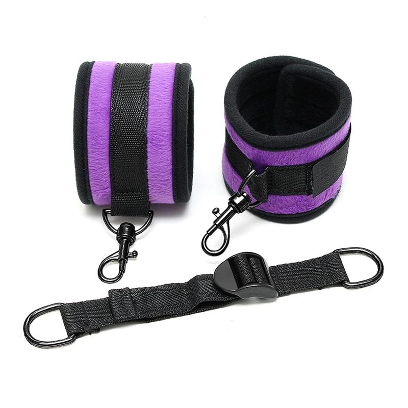 AnkleCuffs with Spreader Strap Adjustable Purple