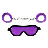 Handcuffs and Eyemask Purple