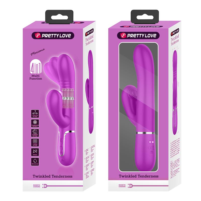 Mariana Vibrator 4 in 1 Silicone Fuchsia