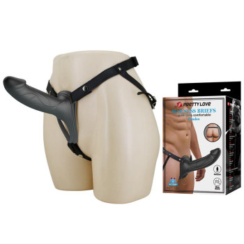 London Universal Strap-On Harness with Hollow Dildo 6.6