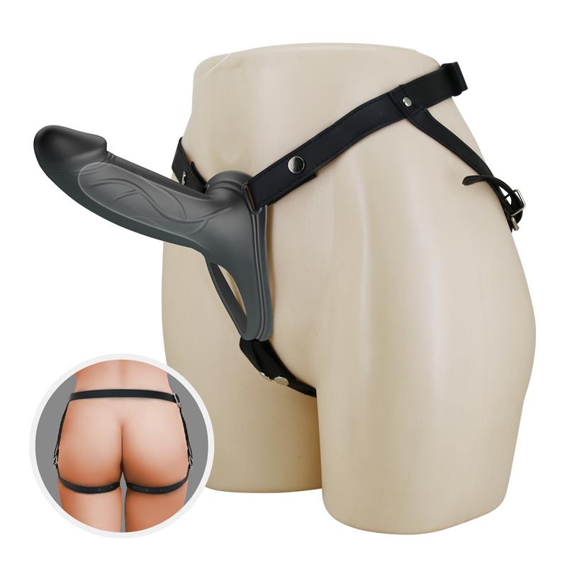 London Universal Strap-On Harness with Hollow Dildo 6.6