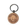 Breast Shaped Wooden Keychain