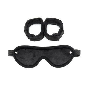 Hand Cuffs with Mask Adjustable Black