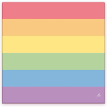 Set of 20 Napkins with the LGBT+ Colors