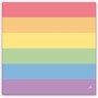 Set of 20 Napkins with the LGBT+ Colors