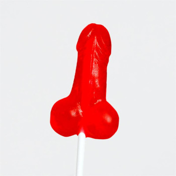 Strawberry Penis-Shaped Lollipop