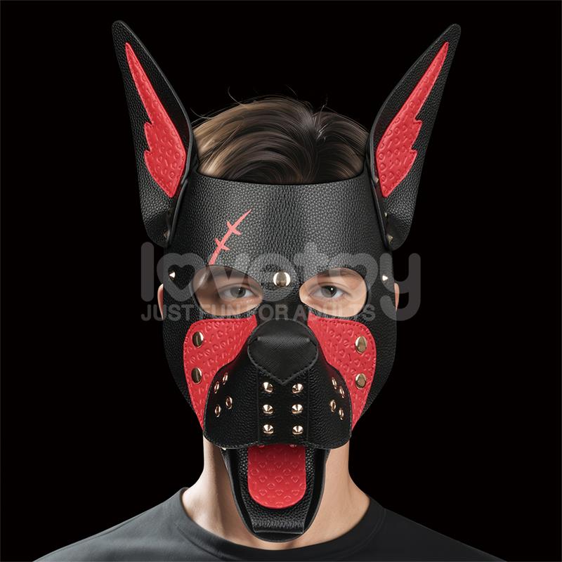 Rebellion Reign Scarred Alpha Pup Mask Red