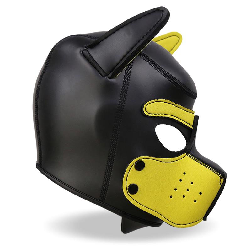 Hound Neoprene Dog Hound Removable Muzzle Black/Yellow One Size