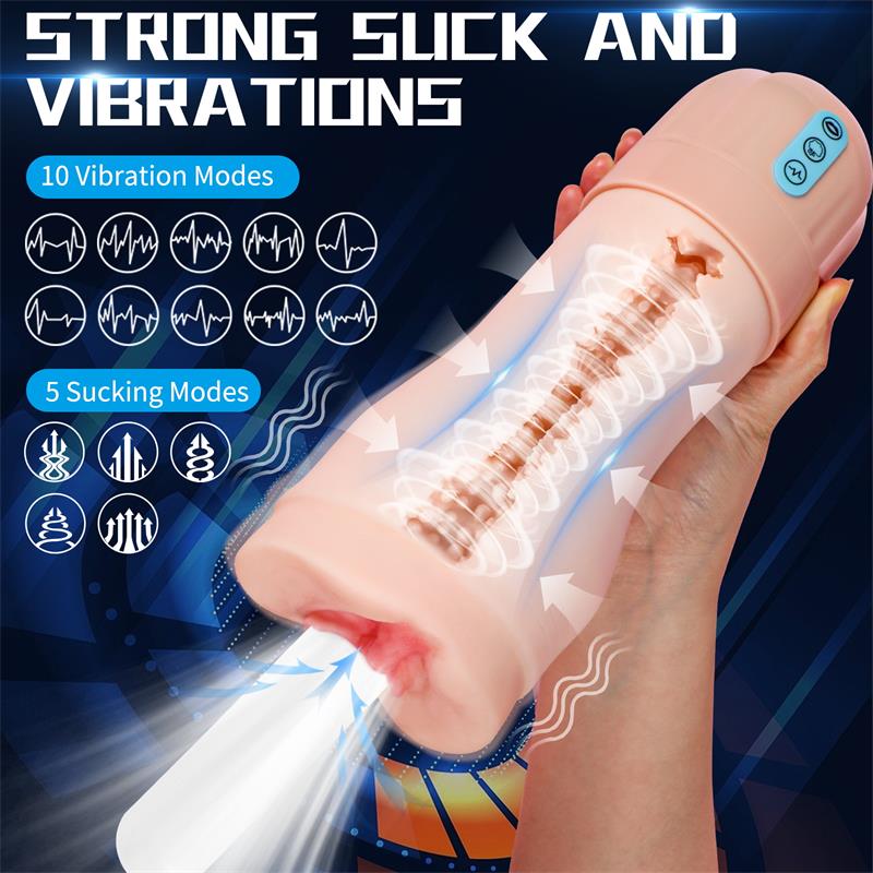 Masturbator with Vibration and Sucking Efect Suctroker V1.0 X