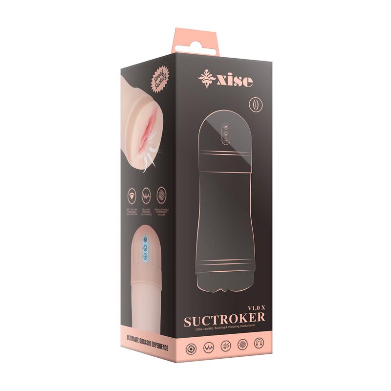 Masturbator with Vibration and Sucking Efect Suctroker V1.0 X