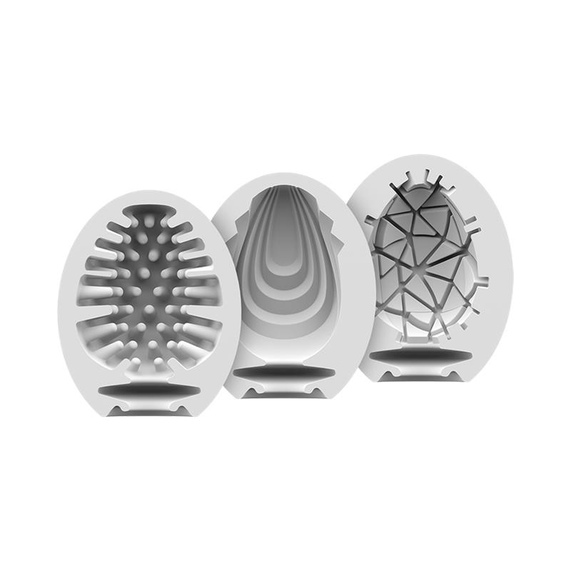 Set of 3 Masturbator Egg Naughty, Savage and Crunch