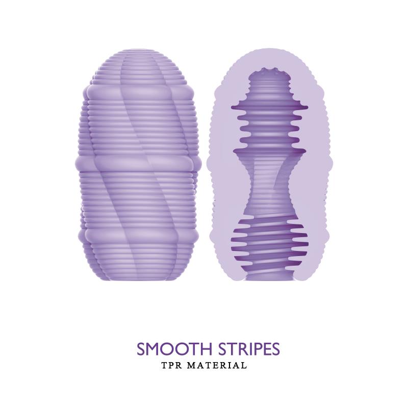 Smooth Stripes Cupid-X Masturbator Egg