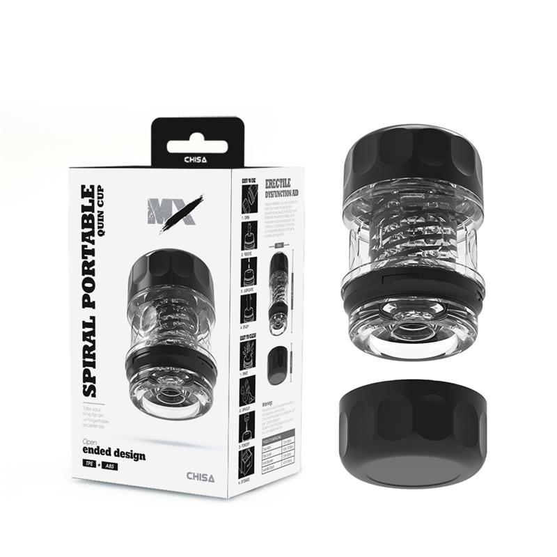 Spiral Portable Quin Cup Male Masturbator