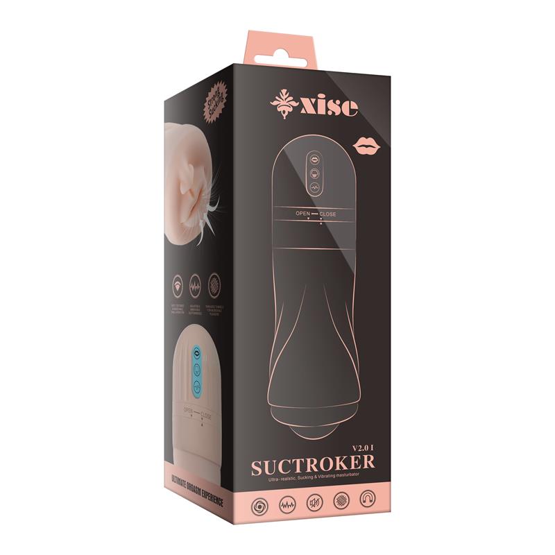 Suctroker V2.0 I Sucking Effect and Vibrating Masturbator