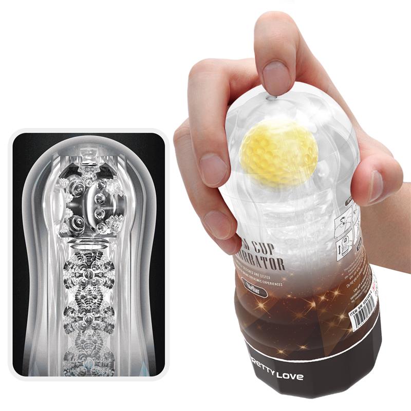 Stellar Ball-Rolling Masturbator Cup Yellow