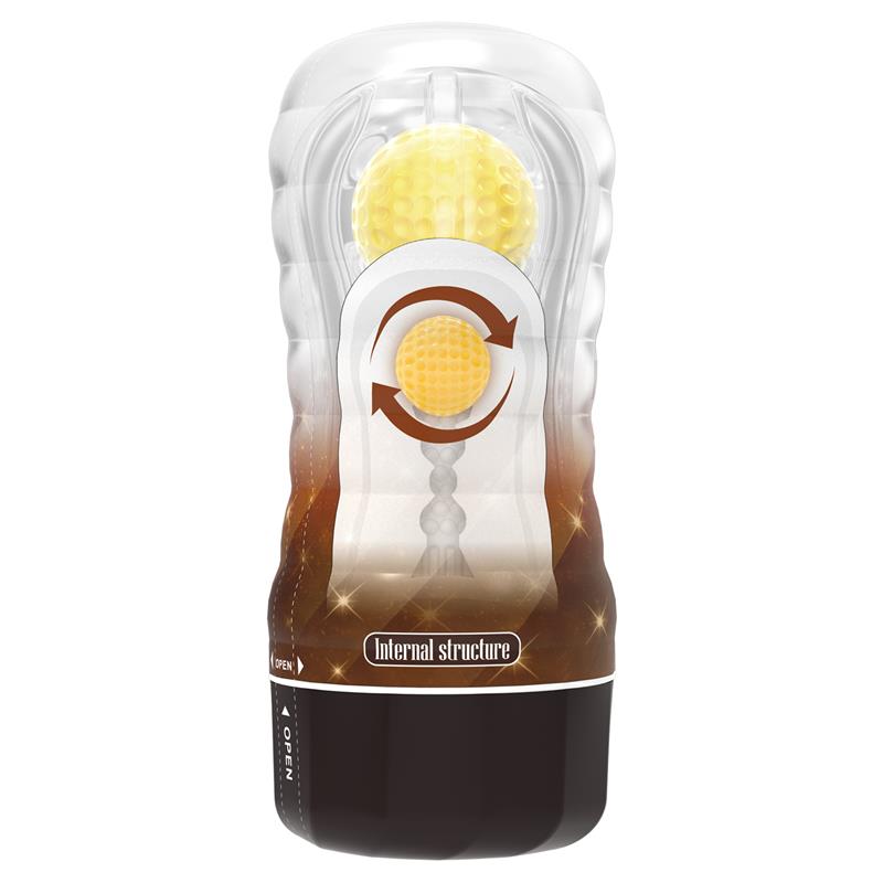 Stellar Ball-Rolling Masturbator Cup Yellow