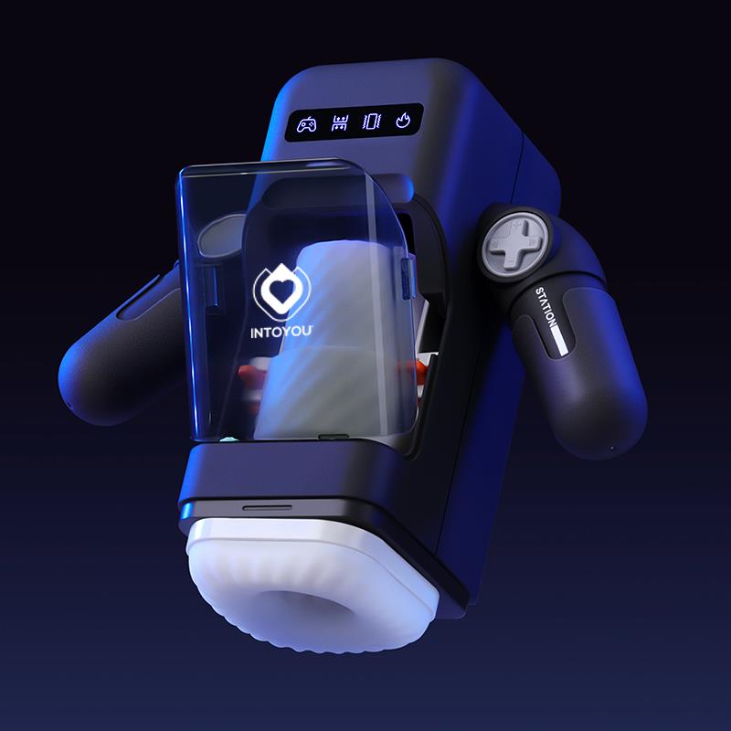 Elon Intelligent Masturbator with Up and Down Movement, Vibration, Heat and Phone Holder