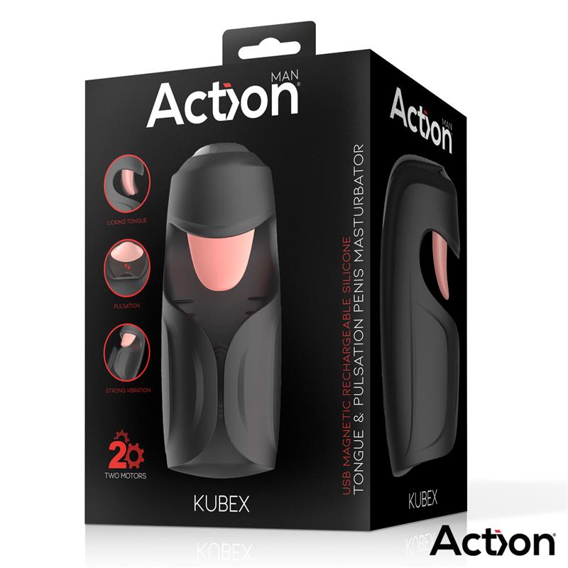 Kubex Masturbator with Licking Tongue, Pulsation and Vibration