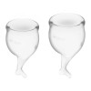 Feel Secure Menstrual Cup Transparent Pack of 2