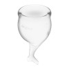 Feel Secure Menstrual Cup Transparent Pack of 2