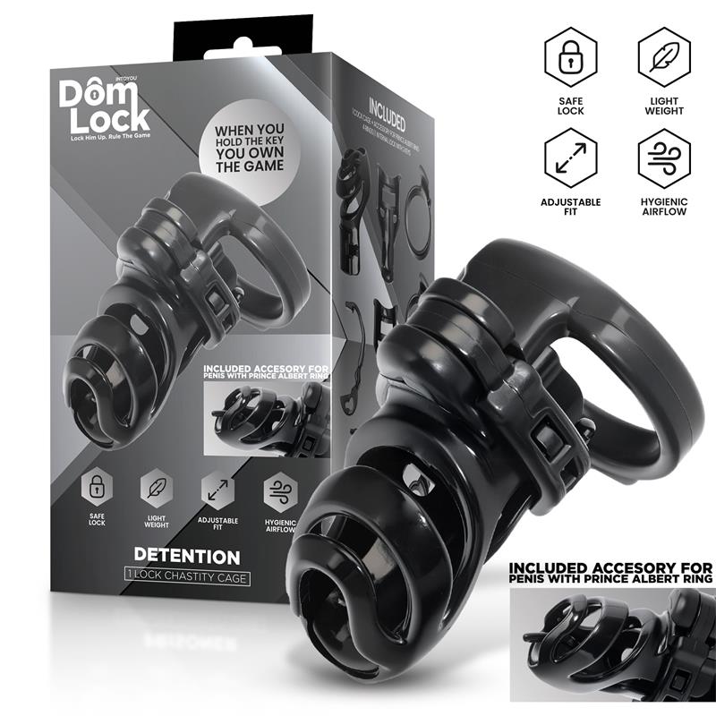 Detention Chastity Cage with Accessory for Prince Albert