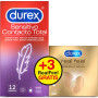 Duplo Sensitive Super Thin Condoms 12 units and Real Feel 3 units