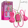 Tickly Nipple Clamps ith Vibration, Remote and Necklace with App