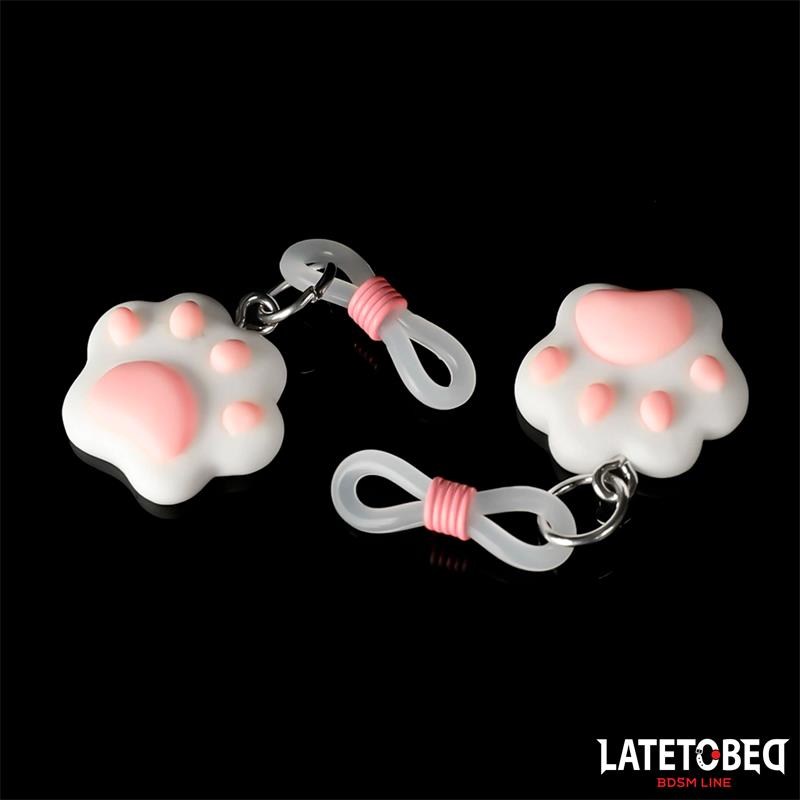 Nipple clamps with Kitty Paw