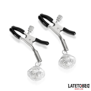 Nipple Clamps with Bell Silver and Black