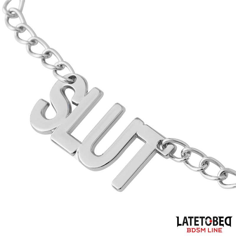 Nipple clamps with Chain - Slut