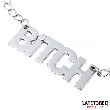 Nipple clamps with Chain  - Bitch