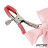 Pink Bow Nipple Clamps with Bell