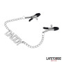 Nipple Clamps with Daddy Word Pendant