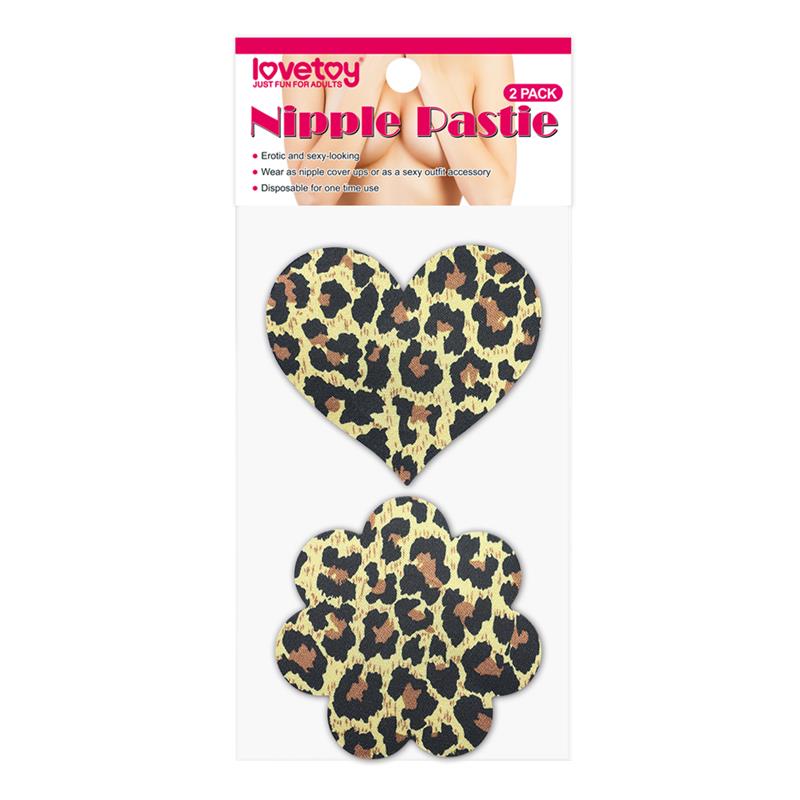 Pack  Nipple Covers Flower and Heart Leopard