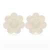 Pack Nipple Covers Flower and Heart Beige