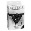 Vibrating Plush Harness Black